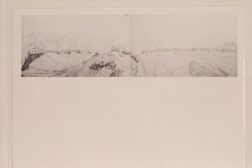 Mouth of Chuar outlet looking southeast; South side of Chuar Valley.  Sketch probably by B. L. Young
