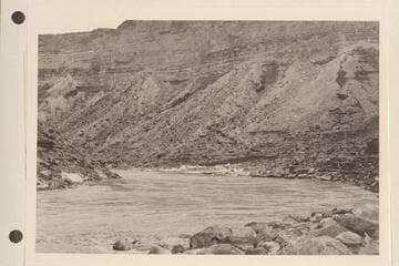 The eddy in which Brown drowned 1889, July 10, taken from the rocks at the lower end where McDonald landed and signaled to Stanton