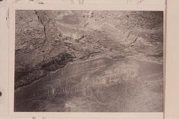 The D. Julien inscription; Mile 72.6, Labyrinth Canyon