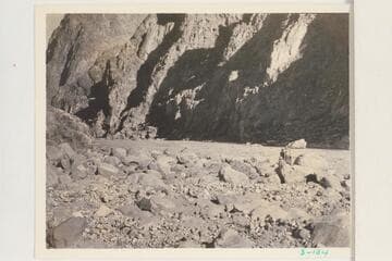 Down from mouth of Hance Creek to head of Sockdologer Rapid