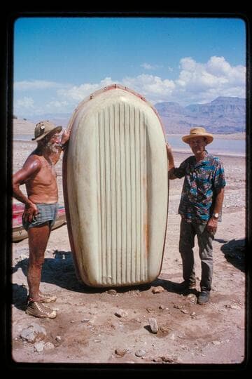 Dock Marston, Jim Jordan and Sportyak; Pierces Ferry, camera in hands Bill Belknap