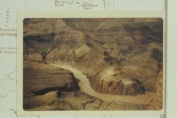 Burro Canyon upper center and Shinumo Creek at right