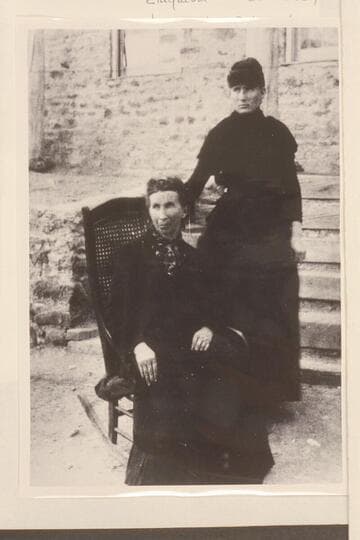 Mrs. Bonelli and her daughter.  Mouth of Virgin River