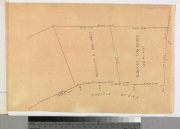 Rancho San Pedro : S73 (partition of 1884-1885, report of referees) - Ocean Tracts of Guadalupe M. Domínguez and Susana Domínguez