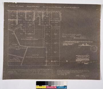 Rancho La Brea: township plat of survey