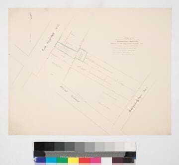 Map of a Lot of land belonging to William Declez