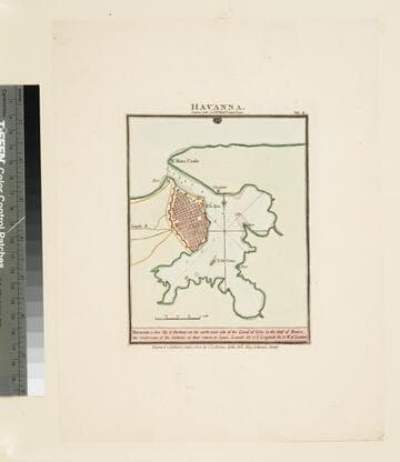 Havanna.Havanna, a fine City & Harbour on the north-west side of the Island of Cuba in the Gulf of Mexico, the rendezvous for the Galleons on their return to Spain. Latitude 25.12 N. Longitude 82.13 W of London