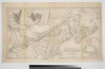 British Possessions in North America, with part of the United States, compiled from Official Sources