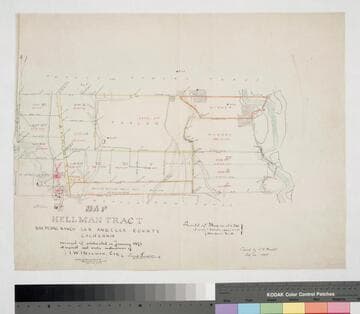 Map of Hellman Tract, San Pedro Ranch