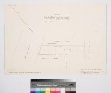 Map of a lot of Land on the South East side of Spring Street ; conveyed by Samuel Hellman to Gracian Espelet July 8th 1881