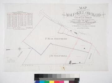 Map of the Wolfskill Orchard