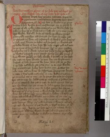 Here bygynneth þe proheme of þe boke þat men cleped þe mirrour of þe blessede lyfe of oure lord Ihesu criste et cetera : [manuscript]