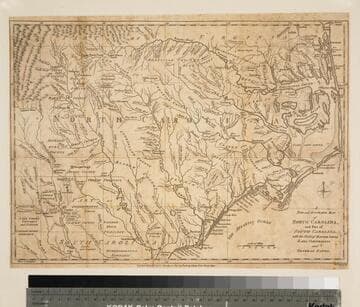 New and Accurate Map of North Carolina, and Part of South Carolina, with the Field of Battle between Earl Cornwallis and General Gates