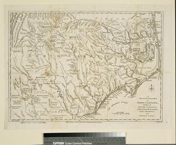 New and Accurate Map of North Carolina, and Part of South Carolina, with the Field of Battle between Earl Cornwallis and General Gates