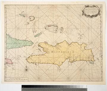 Chart of the Island of Hispaniola With the Windward passage from Jamaica between the East end of Cuba & the West end of Hispaniola