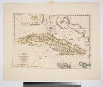 A Map of the Isle of Cuba, with the Bahama Islands, Gulf of Florida, and Windward Passage : Drawn from English and Spanish Surveys / Engraved by Thomas Jefferys, Geographer to His Majesty