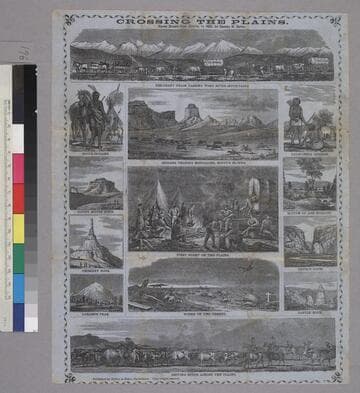 Crossing the Plains. Views drawn from Nature, 1853
