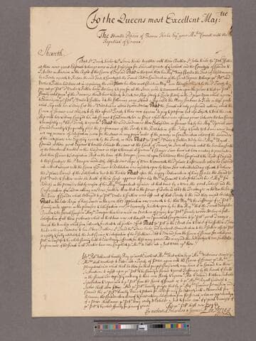 Kirke, Thomas. To the Queen's Most Excellent Majesty [Anne.]: Petition