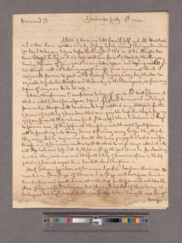 Beeston, Sir William. Letter to William Blathwayt