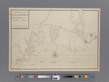 A chart of the coast of Nova Scotia from Port Maltois to Lawrence town [cartographic material] / Copeye'd by me E. Meyer Lt. of the 60, or Royal American Regt. 1757