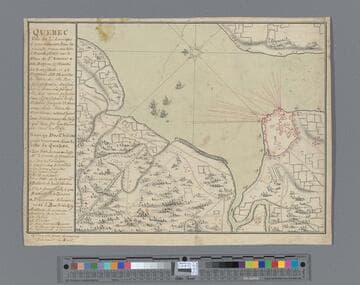 Quebec. Ville de L'Amerique Septentrionale, dans la Nouvelle France. [cartographic material]