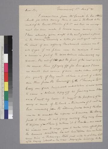 Arthur S. Brockenbrough, University of Virginia, letter to Thomas Jefferson