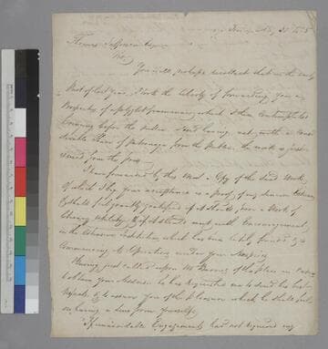 Samuel Barnard, George Town, letter to Thomas Jefferson