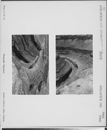 Colorado River - View from canyon rim with Colorado River below