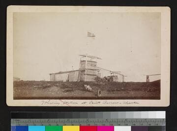 Whaling station at Point Barrow -- Alaska