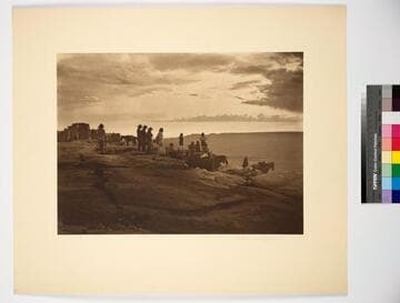 Hopiland. Arizona. The Hopi live on the crests of three great mesas which project into the Painted Desert like the fingers of a giant hand