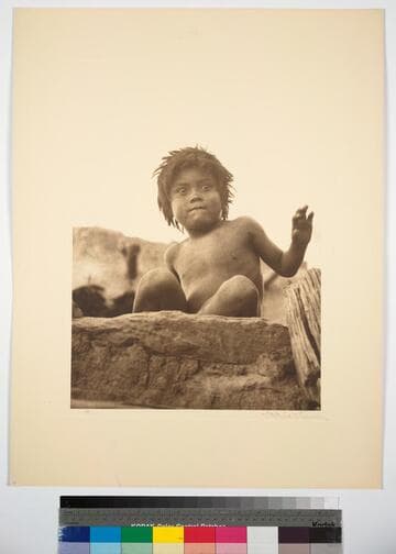 Portrait of a young Hopi boy