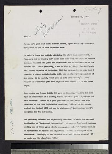Letter and sheet