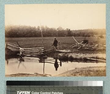 Photographer Mathew B. Brady at the Wheatfield in Which General Reynolds Was Shot, Gettysburg