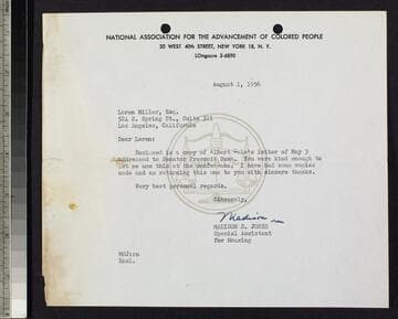 Letter by Jones