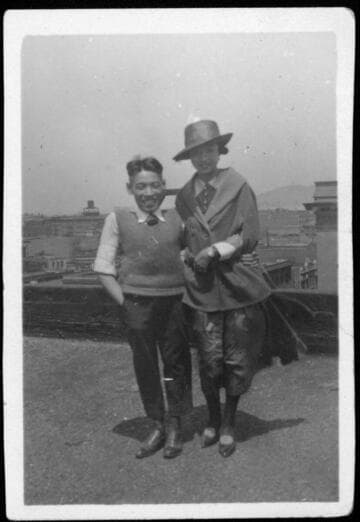 Y. C. Hong and unidentified Chinese American woman