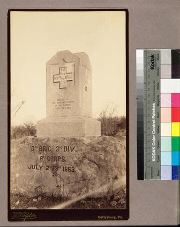 Monument honoring the 93rd Pennsylvania Infantry, 3rd Brigade, 3rd Division, 6th Corps