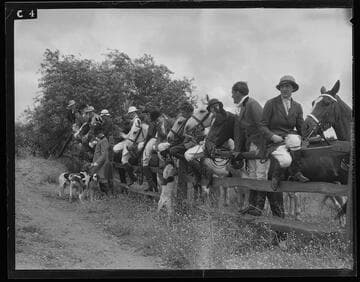 Fox hunt at the Riviera Country Club, Santa Monica Canyon