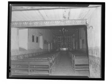 Interior of church, Mission San Juan Capistrano