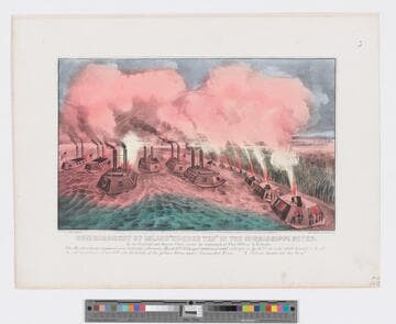 Bombardment of Island “Number Ten” in the Mississippi River