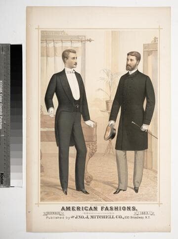 American fashions, December, 1883. Published by the Jno. J. Mitchell Co., 830 Broadway, N.Y