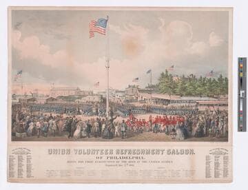 Union Volunteer Refreshment Saloon of Philadelphia. Being the first institution of the kind in the United States. Organized, May 27th 1861