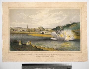 Explosion of the Alfred Thomas at Easton PA. March 6th. 1860