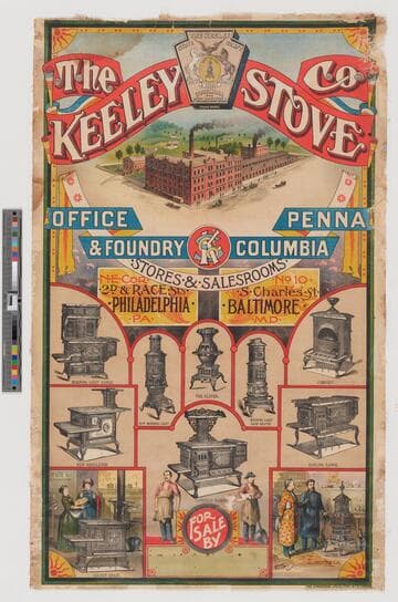 The Keeley Stove Co. offices & foundry Columbia Penna