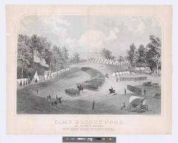 Camp Brightwood. Col. Henry S. Briggs, 10th Regt. Mass. Volunteers