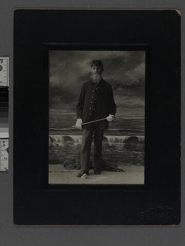 Portrait of a man in uniform, Santa Monica