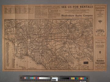 Revised edition road map of Southern California