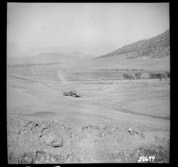 Borel Powerhouse - Isabella Dam - From West end of Dam looking Northeast