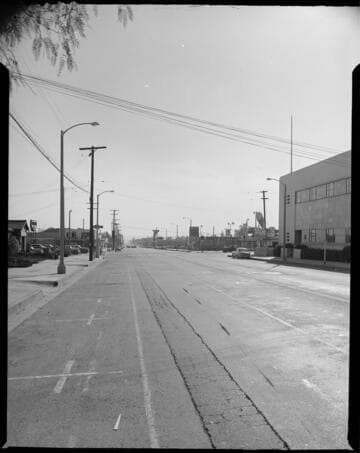 Street lighting in Alhambra near San Gabriel Bowl