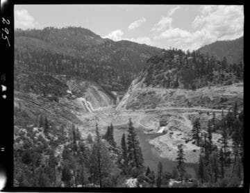 Big Creek - Mammoth Pool - General view of damsite from Daulton Creek Road