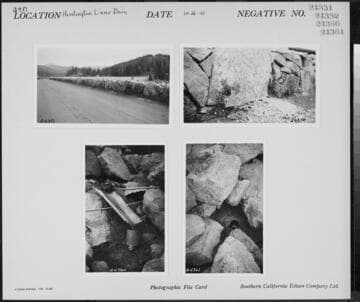 Big Creek, Huntington Lake Dams - Dam #1